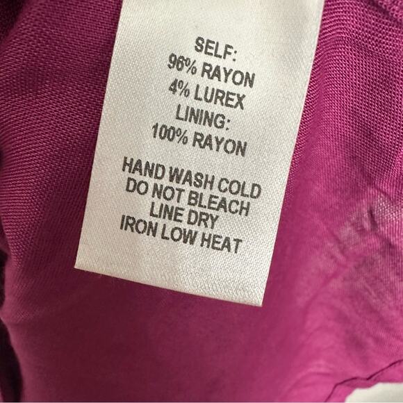 Lulu’s Charlize Magenta Striped Purple Halter Midi Dress Sz XS NWT - Picture 14 of 15